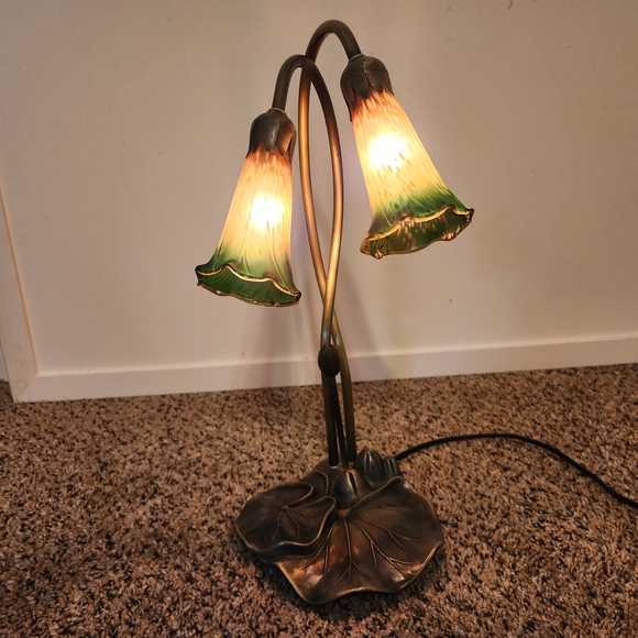 Meyda Other - Art Deco Dual Lily Table Lamp